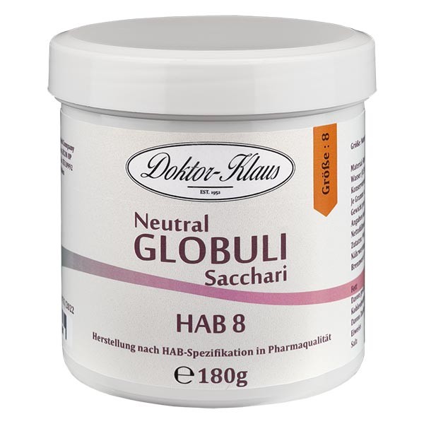 180g globules neutres HAB1, 100 % pure saccharose
