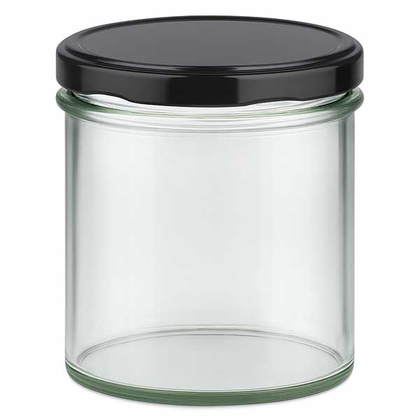 Verre renversé de 350ml avec couvercle BasicSeal noir UNiTWiST