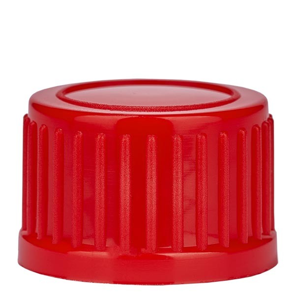 Bouchon à vis, rouge, DIN18, standard