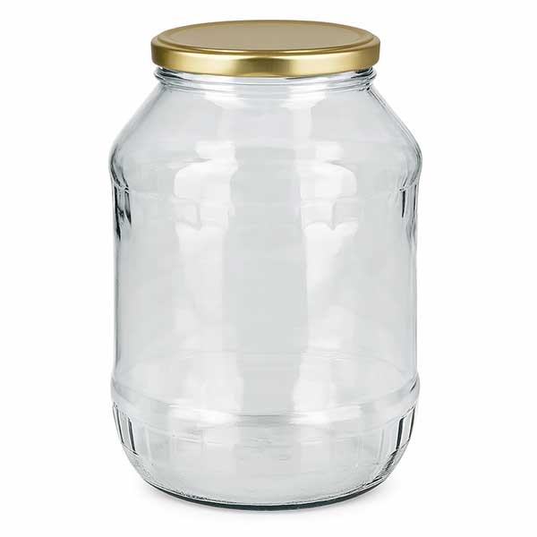 Verre rond 2650ml avec couvercle BasicSeal or UNiTWIST