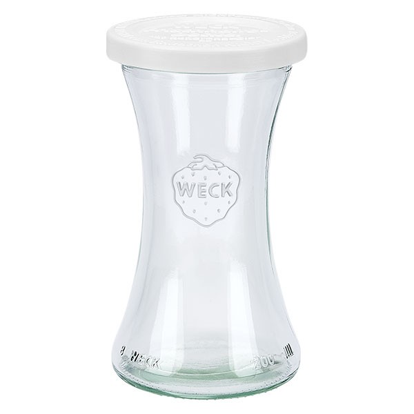 Bocal à gourmandises WECK 200 ml avec couvercle fraîcheur en plastique