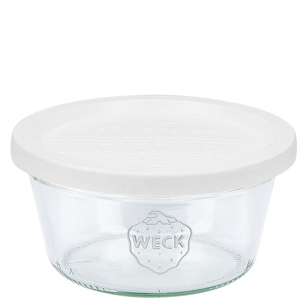 Bocal conique WECK 290 ml (1/5 L) avec couvercle fraîcheur en plastique