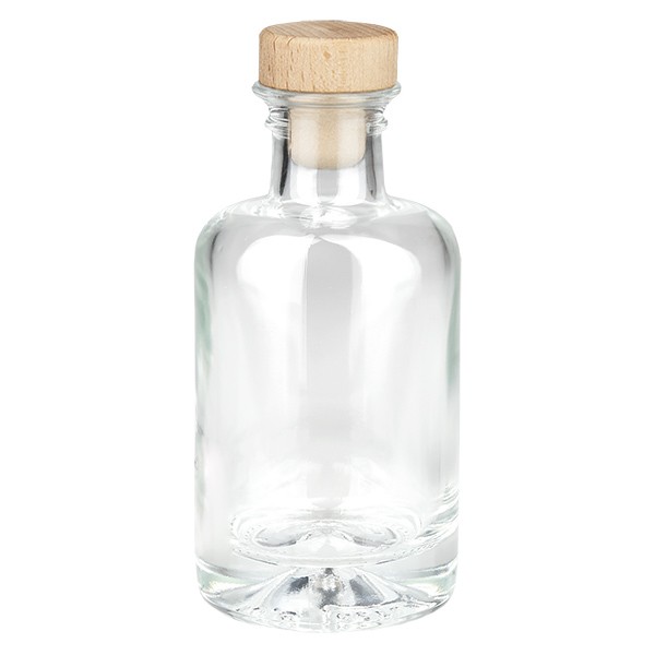 Flacon à pharmacie « Classic » 100 ml avec bouchon en bois UNiTWIST®
