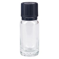 Fl. pharm. clair 10 ml bouch. compte-g. prem. 1 mm séc. enf. avert. aveugles inviolable Fl. pharm. clair 10 ml bouch. compte-g. prem. 1 mm séc. enf. avert. aveugles inviolable