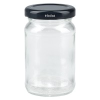 UNiTWIST Runda 110 ml avec couvercle Twist-Off noir TO48 UNiTWIST Runda 110 ml avec couvercle Twist-Off noir TO48