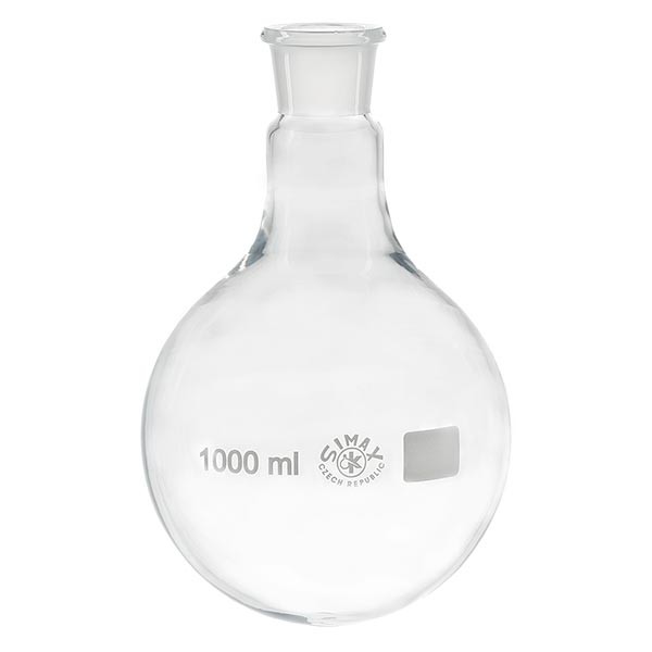 Ballon 1000 ml à col large en borosilicate avec rodage normalisé 29/32