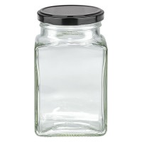 Tetraglas 260ml avec couvercle BasicSeal noir UNiTWIST Tetraglas 260ml avec couvercle BasicSeal noir UNiTWIST