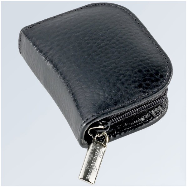 FloraCura Pocket London en vachette noir, pour 10 tubes jusqu'à Ø 9,8mm (VIDE)