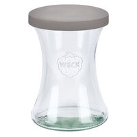 Verre à charcuterie de 370 ml avec couvercle en silicone gris Verre à charcuterie de 370 ml avec couvercle en silicone gris