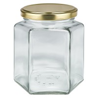 390ml Hexaglas avec couvercle BasicSeal or UNiTWIST 390ml Hexaglas avec couvercle BasicSeal or UNiTWIST