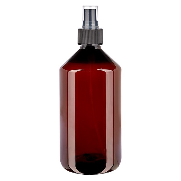 Bouteille PET 750ml avec vaporisateur noir