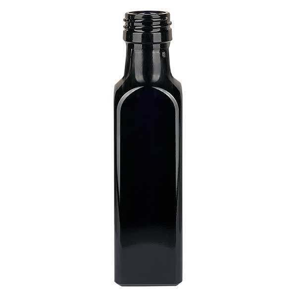 Bouteille d&#039;huile rectangulaire en verre violet 250 ml, UNI 31,5x24