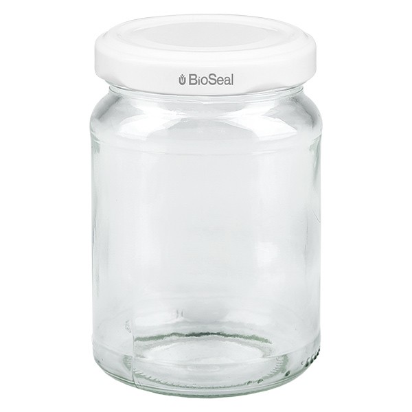 Pot de 205ml avec couvercle BioSeal blanc UNiTWIST