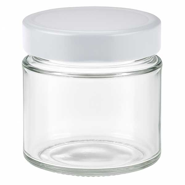 135ml verre rond + couvercle BasicSeal blanc deep UNiTWiST