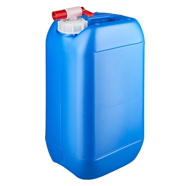 Bidon 15 litres bleu avec robinet de vidange