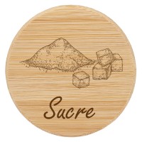 Couvercle en bois "Sucre" pour WECK RR100 Couvercle en bois "Sucre" pour WECK RR100