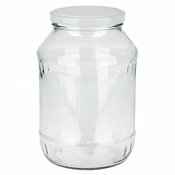 Verre rond 2650ml avec couvercle BasicSeal blanc UNiTWIST
