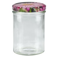Verre renversé 435ml + couvercle BasicSeal décor fleurs UNiTWiST Verre renversé 435ml + couvercle BasicSeal décor fleurs UNiTWiST