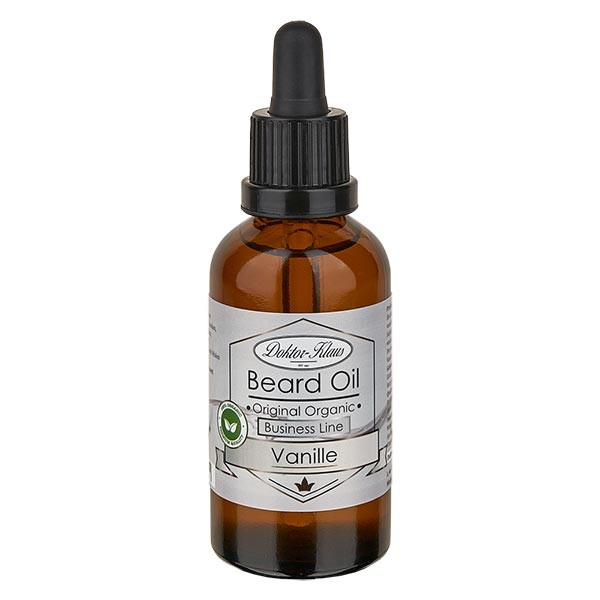 Huile à barbe vanille 50 ml, collection Business (Original Organic Beard Oil) de Doktor Klaus