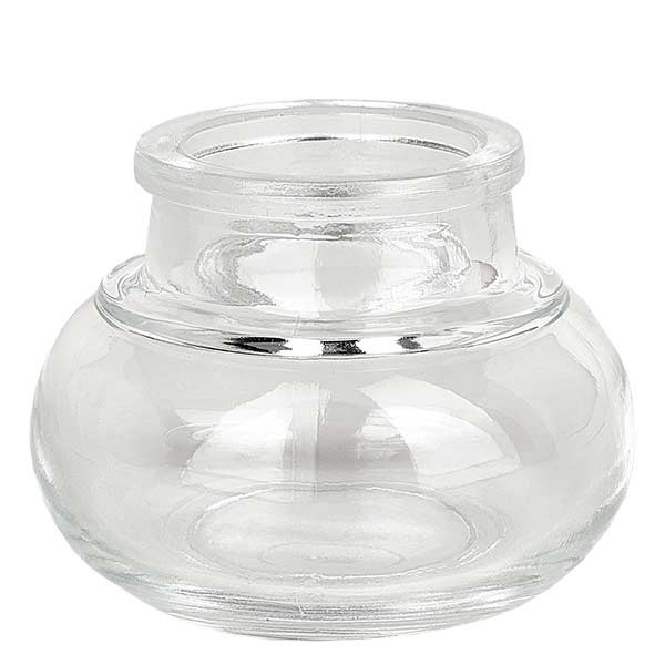 Flacon Belly transparent 40 ml, goulot 27 mm, sans son bouchon 27,5/31,5