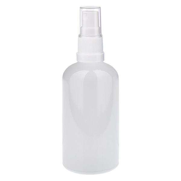 Flacon pulvérisateur 100 ml blanc/transparent STD WhiteLine UT18/100