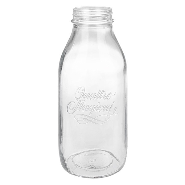 1000ml Bouteille en verre &quot;Quattro Stagioni&quot; QS56mm