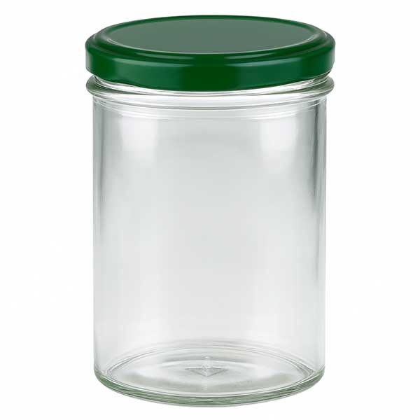 Verre renversé 435ml + couvercle BasicSeal vert UNiTWIST