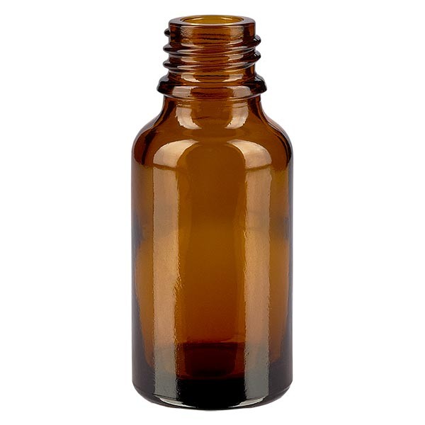 Flacon pour pharmacie 30 ml DIN18 - verre brun FORME BASSE