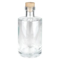 Bouteille en verre 350 ml « Galileo » avec bouchon en bois UNiTWIST® Bouteille en verre 350 ml « Galileo » avec bouchon en bois UNiTWIST®