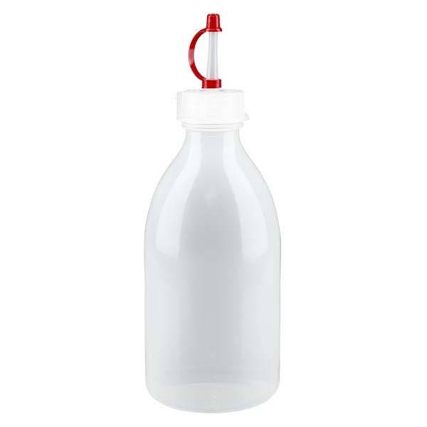 Flacon compte-gouttes avec pipette Verre clair, 250 ml